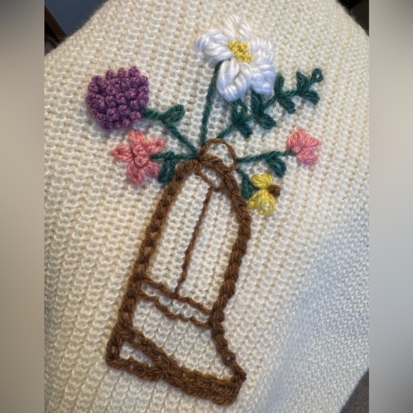 Embroidered boot and flowers sweater 18-24 m - Picture 2 of 2